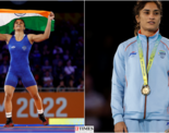 Vinesh Phogat wins hat-trick of CWG gold, pictures from the Birmingham Games surface on the internet