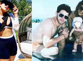 Unmissable pictures of bikini-clad Priyanka Chopra enjoying her pool day with Nick Jonas and daughter Malti Marie