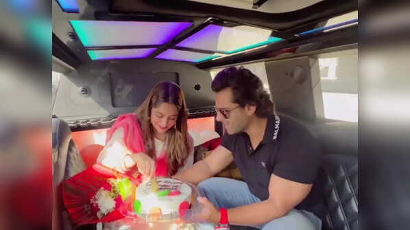 Cake cutting in the limousine