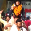 Article image for: CWG <i class="tbold">bronze medal</i>ist Divya Kakran receives grand welcome in Delhi on return from UK