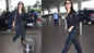 Vaani Kapoor exudes girl-next-door charm, dons a black full sleeves tee paired with black denim at the airport