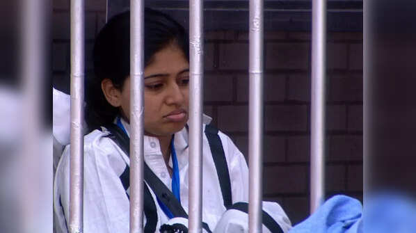 Worst performer/ Akshatha Kuki in Bigg Boss jail