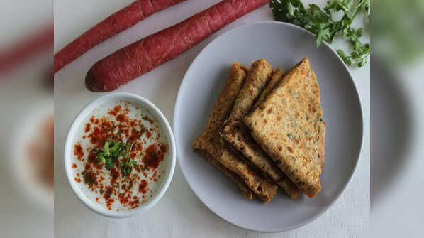 Carrot paratha
