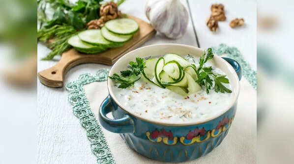 Cucumber raita for vitamin D