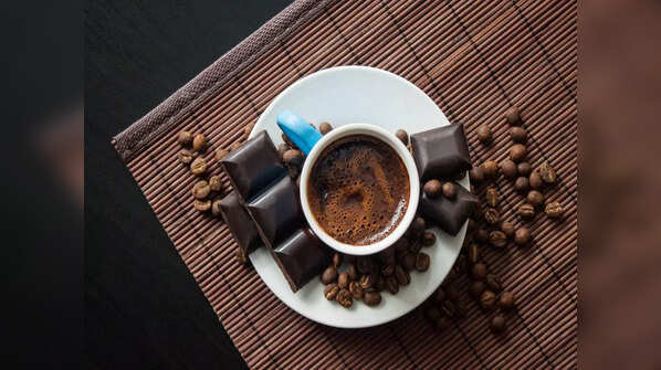 Dark chocolate black coffee