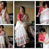 Looking fab in a classic Jamdani