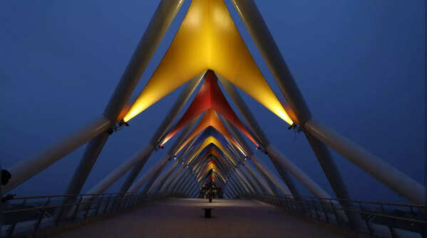 Photos of iconic Atal Bridge in Ahmedabad