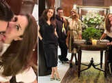 Kareena Kapoor, Karisma Kapoor and Karan Johar gather at Manish Malhotra&rsquo;s home for a fun dinner party
