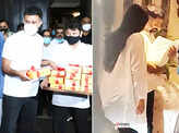 From distributing sweets to warm welcome, pictures of Sonam Kapoor and Anand Ahuja bringing newborn son to home