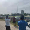 Residents in the vicinity of twin towers flock at the nearest points to take pictures