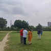 Residents of nearby areas have gathered in a park near Twin Towers to see the demolition