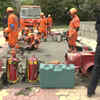 NDRF team in its final leg of preparations before the demolition begins in UP's Noida; canine warriors brought in as well