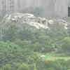 Mountain of debris laid bare, in wake of the demolition of Twin Towers