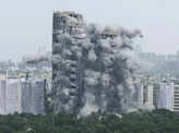 Plumes of dust as India demolishes illegal skyscrapers