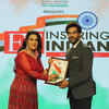 Article image for: RajKumar Rao was felicitated by Amruta Fadnavis