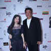 Anu Malik arrives at the red carpet of 67th Wolf777news Filmfare Awards 2022 with daughter Anmol Malik