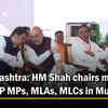 Article image for: Maharashtra: HM Shah chairs meeting of BJP MPs, MLAs, MLCs in Mumbai