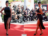 Georgina Rodriguez puts on an elegant display in a high-slit black dress at the Venice Film Festival 2022, see pictures