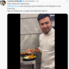 "Tejasvi Surya was enjoying a good breakfast while Bengaluru was drowning. Has he visited even a single flood affected region?" tweets Congress leader Lavanya Ballal.