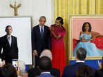 Barack and Michelle Obama unveil presidential portraits at White House