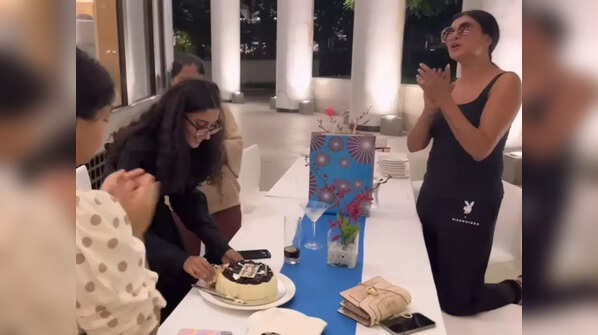 Celebrating Sushmita's daughter Renee's birthday
