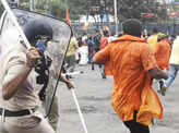 BJP protest in Kolkata turns violent; see pics
