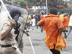 BJP protest in Kolkata turns violent; see pics