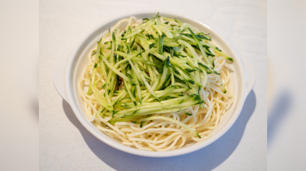 No-cook Cucumber noodles