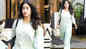 Janhvi Kapoor ditches her bold gym outfits, gets clicked in green and white salwar kurta outside her gym