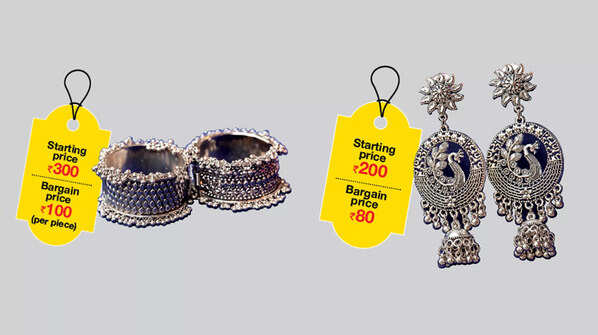 Elevate your look with oxidised bangles and earrings