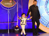 Salman Khan introduces first contestant Abdu Rozik at the press conference of Bigg Boss 16