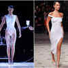 Article image for: Watch: <i class="tbold">Bella Hadid</i> gets dress spray-painted on her body at the Coperni show in Paris