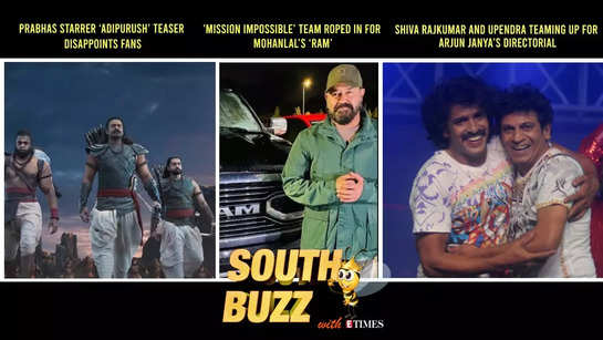 South Buzz: Prabhas starrer ‘Adipurush’ teaser disappoints fans; ‘Mission Impossible’ team roped in for Mohanlal’s ‘Ram’; Superstars Shiva Rajkumar and Upendra teaming up for Arjun Janya’s directorial