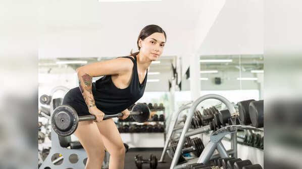 Barbell bent over row