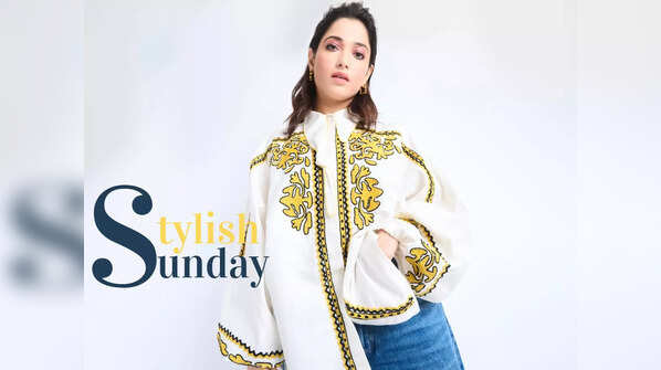#StylishSunday! Keerthy Suresh's deconstructed pantsuit to Tamannaah's chic style - the best fashion moments from M-Town