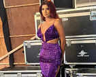 'Purple Girl' Aastha Sharan wows everyone at Filmfare Awards South 2022