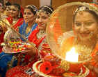 Women celebrate Karwa Chauth with much gusto and fervour; see pictures