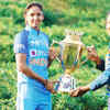India and Sri Lanka captains pose with the trophy