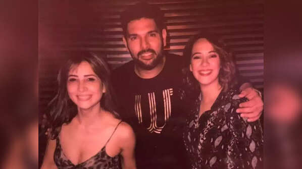 Kim Sharma and Hazel Keech