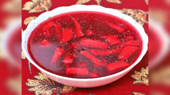 Beetroot and carrot Kanji