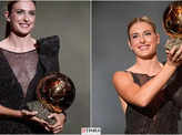 Alexia Putellas wins Ballon d'Or for the 2nd time, see pictures of the Barcelona captain as she lifts the trophy