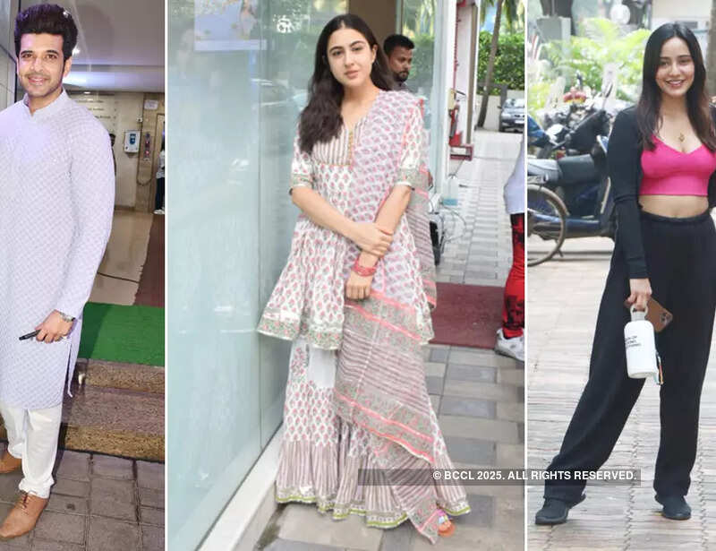 #ETimesSnapped: From Tejasswi Prakash-Karan Kundrra to Neha Sharma-Aisha Sharma, paparazzi pictures of your favourite celebs