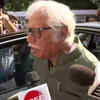 Central Election Authority chairman Madhusudan Mistry arrives at the party HQ in Delhi