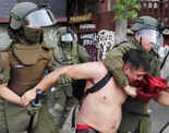 Clashes break out as Chileans mark 3rd anniversary of upheaval; see pics