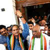 Shashi Tharoor at Kharge's bungalow in Delhi, congratulates veteran leader on winning election