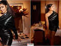 Take style cues from Katrina Kaif who slays this black latex dress in these unmissable pictures
