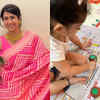 Ankita Bhargava letting her kid take part in the Diwali preps