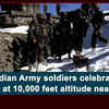 Article image for: <i class="tbold">indian army soldier</i>s celebrated Diwali at 10,000 feet altitude near LoC
