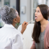 ​COVID symptom seen in mouth​