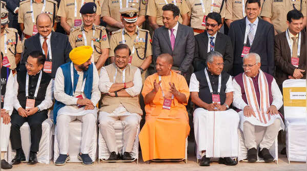 Photos: CMs & HMs attend chintan shivir at Surajkund
